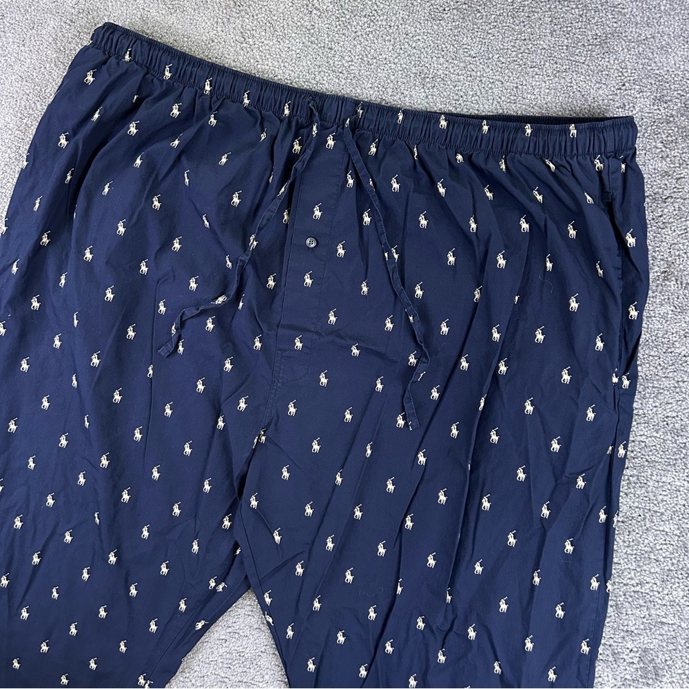 Polo Ralph Lauren Sleepwear Pants Mens Size 3XT Navy Pony Print Lounge Pajamas